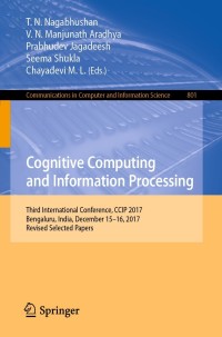 Imagen de portada: Cognitive Computing and Information Processing 9789811090585