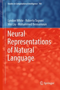 Titelbild: Neural Representations of Natural Language 9789811300615