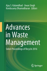 表紙画像: Advances in Waste Management 9789811302145