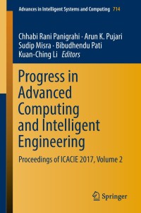 Imagen de portada: Progress in Advanced Computing and Intelligent Engineering 9789811302237