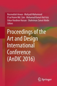 Imagen de portada: Proceedings of the Art and Design International Conference (AnDIC 2016) 9789811304866