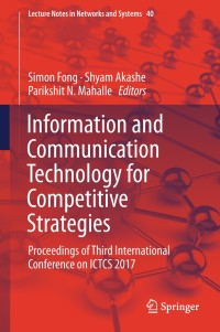 Cover image: Information and Communication Technology for Competitive Strategies 9789811305856