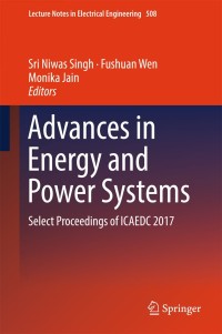 Imagen de portada: Advances in Energy and Power Systems 9789811306617