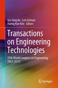 Imagen de portada: Transactions on Engineering Technologies 9789811307454