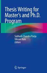 Imagen de portada: Thesis Writing for Master's and Ph.D. Program 9789811308895