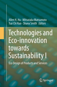 Titelbild: Technologies and Eco-innovation towards Sustainability I 9789811311802