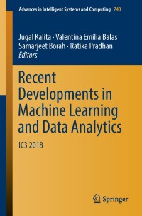 Imagen de portada: Recent Developments in Machine Learning and Data Analytics 9789811312793