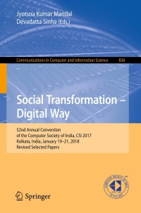 Cover image: Social Transformation – Digital Way 9789811313424