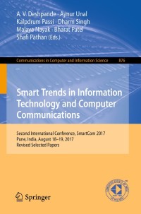 Imagen de portada: Smart Trends in Information Technology and Computer Communications 9789811314223