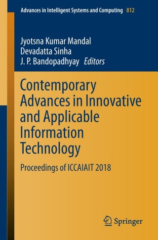 Cover image: Contemporary Advances in Innovative and Applicable Information Technology 9789811315398