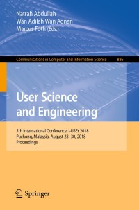 Cover image: User Science and Engineering 9789811316272