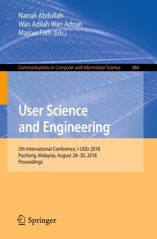 Cover image: User Science and Engineering 9789811316272