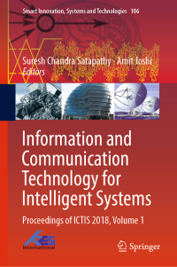 Cover image: Information and Communication Technology for Intelligent Systems 9789811317415