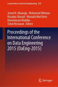 Titelbild: Proceedings of the International Conference on Data Engineering 2015 (DaEng-2015) 9789811317972