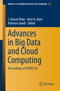 Cover image: Advances in Big Data and Cloud Computing 9789811318818