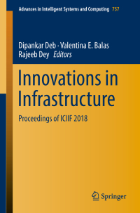 Cover image: Innovations in Infrastructure 9789811319655