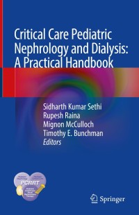 Imagen de portada: Critical Care Pediatric Nephrology and Dialysis: A Practical Handbook 9789811322754