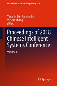 Imagen de portada: Proceedings of 2018 Chinese Intelligent Systems Conference 9789811322907