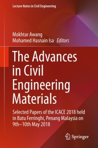 Cover image: The Advances in Civil Engineering Materials 9789811325106