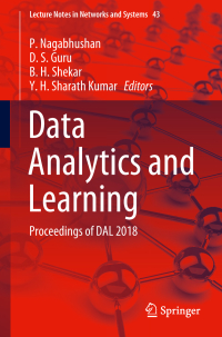 Cover image: Data Analytics and Learning 9789811325137