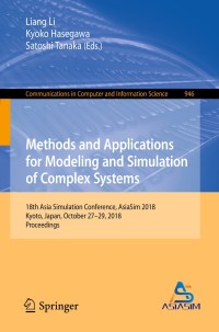 Imagen de portada: Methods and Applications for Modeling and Simulation of Complex Systems 9789811328527