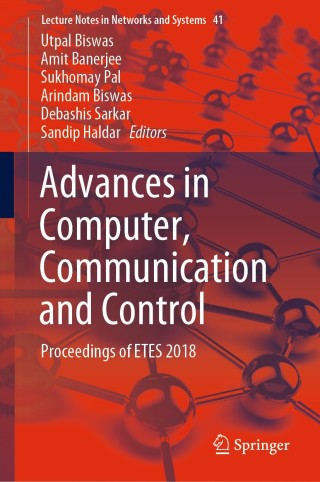Imagen de portada: Advances in Computer, Communication and Control 9789811331213