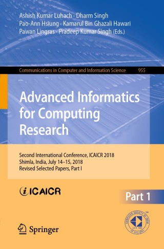 صورة الغلاف: Advanced Informatics for Computing Research 9789811331398