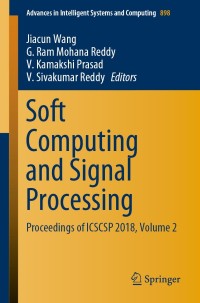 Imagen de portada: Soft Computing and Signal Processing 9789811333927