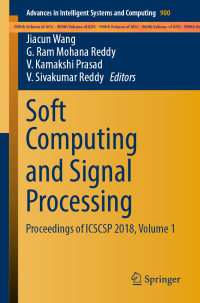 Cover image: Soft Computing and Signal Processing 9789811335990
