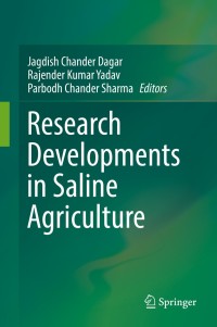 Omslagafbeelding: Research Developments in Saline Agriculture 9789811358319