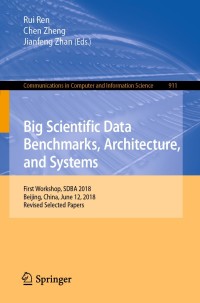 Cover image: Big Scientific Data Benchmarks, Architecture, and Systems 9789811359095