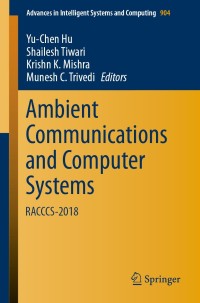 Imagen de portada: Ambient Communications and Computer Systems 9789811359330