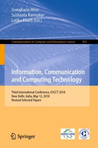 صورة الغلاف: Information, Communication and Computing Technology 9789811359910