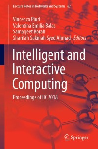 Imagen de portada: Intelligent and Interactive Computing 9789811360305