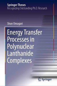 Imagen de portada: Energy Transfer Processes in Polynuclear Lanthanide Complexes 9789811360480