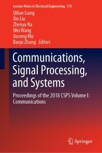Omslagafbeelding: Communications, Signal Processing, and Systems 9789811362637