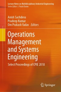 Cover image: Operations Management and Systems Engineering 9789811364754