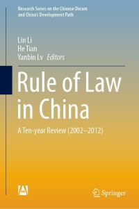 صورة الغلاف: Rule of Law in China 9789811365409