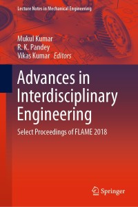 Imagen de portada: Advances in Interdisciplinary Engineering 9789811365768