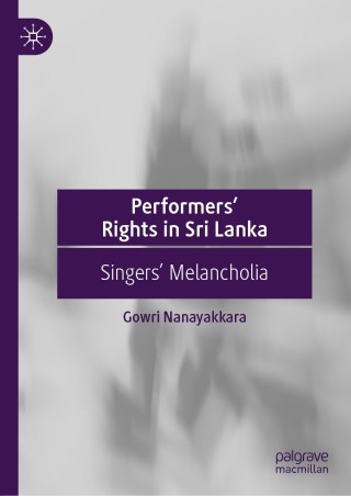 Cover image: Performers’ Rights in Sri Lanka 9789811366673