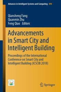 Titelbild: Advancements in Smart City and Intelligent Building 9789811367328