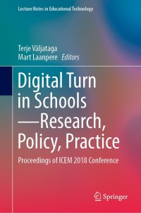 Imagen de portada: Digital Turn in Schools—Research, Policy, Practice 9789811373602