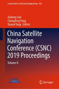 Cover image: China Satellite Navigation Conference (CSNC) 2019 Proceedings 9789811377587
