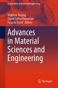 Omslagafbeelding: Advances in Material Sciences and Engineering 9789811382963
