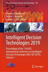 Cover image: Intelligent Decision Technologies 2019 9789811383106