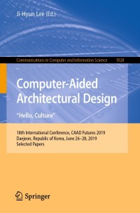 Cover image: Computer-Aided Architectural Design. "Hello, Culture" 9789811384097