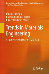 Cover image: Trends in Materials Engineering 9789811390159