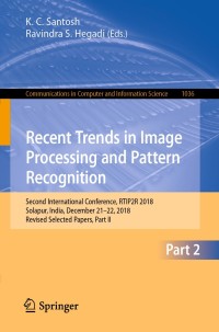 Imagen de portada: Recent Trends in Image Processing and Pattern Recognition 9789811391835