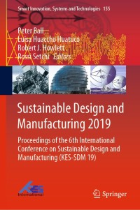Titelbild: Sustainable Design and Manufacturing 2019 9789811392702