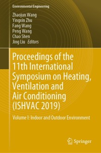 Immagine di copertina: Proceedings of the 11th International Symposium on Heating, Ventilation and Air Conditioning (ISHVAC 2019) 1st edition 9789811395192